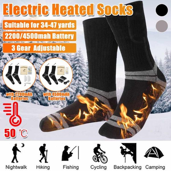 sports socks 2200mah/4500mah heated outdoor winter warm for men women adults 34-47 yards electric, Black
sports socks 2200mah/4500mah heated outdoor winter warm for men women adults 34-47 yards electric, Black