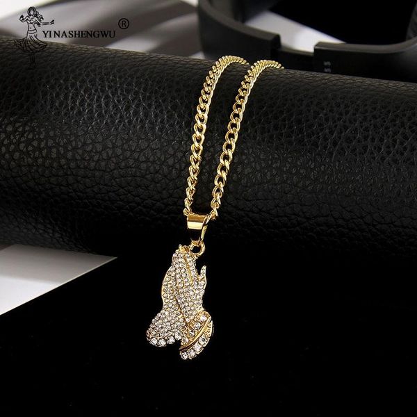 pendant necklaces 2021 the praying hands pendants & brother gift gold color crystal alloy hip hop men jewelry long chain party, Silver
pendant necklaces 2021 the praying hands pendants & brother gift gold color crystal alloy hip hop men jewelry long chain party, Silver