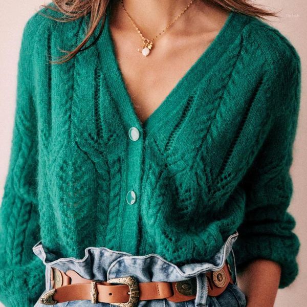 autumn sweater women mohair twist hollow out v-neck long sleeve knitted cardigan single-breasted knitting spring outwear1, White
autumn sweater women mohair twist hollow out v-neck long sleeve knitted cardigan single-breasted knitting spring outwear1, White