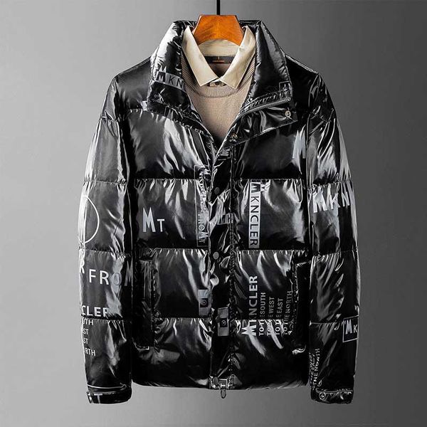 new winter jackets for men down jacke warmest coats goose stand collar letter white duck down loose zippers tracksuit parka me, Black 
new winter jackets for men down jacke warmest coats goose stand collar letter white duck down loose zippers tracksuit parka me, Black