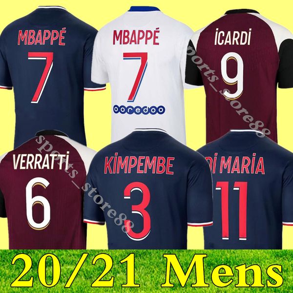 20 21 mbappe icardi mens soccer jerseys di maria verratti home away 3rd football shirt new kimpembe draxler uniforms maillots de foot, Black;yellow
20 21 mbappe icardi mens soccer jerseys di maria verratti home away 3rd football shirt new kimpembe draxler uniforms maillots de foot, Black;yellow