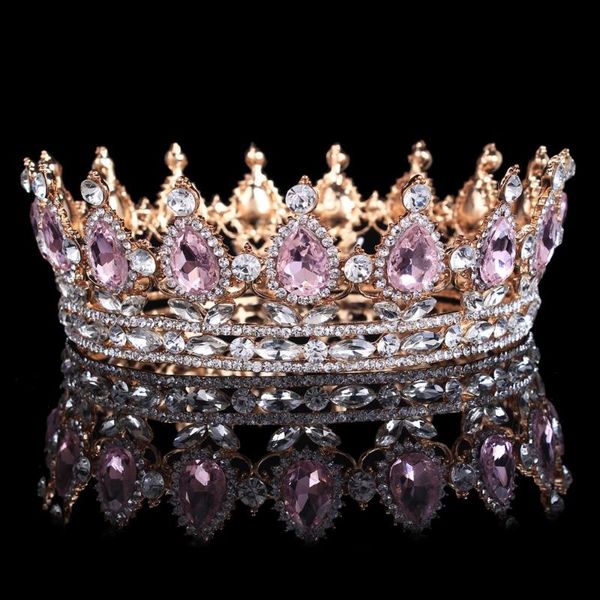роскошный старинный золотой розовый кристалл круглый свадебный крона классический барочный хрусталь диадем tiaras для женщин свадебные аксес, Golden;silver
роскошный старинный золотой розовый кристалл круглый свадебный крона классический барочный хрусталь диадем tiaras для женщин свадебные аксес, Golden;silver