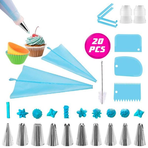 20pcs/set reusable icing piping nozzlespastry cream tips stainless steel pastry nozzles baking pastry bag cake decorating tool1
20pcs/set reusable icing piping nozzlespastry cream tips stainless steel pastry nozzles baking pastry bag cake decorating tool1
