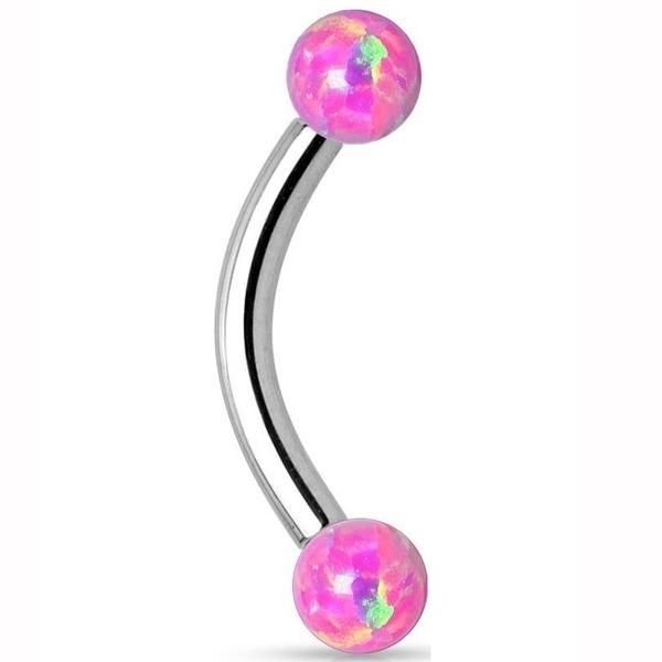 showlove-1pc synthetic opal ball internally threaded curved eyebrow barbell rings piercing 16g banana eyebrow body jewelry q sqcdtw, Silver
showlove-1pc synthetic opal ball internally threaded curved eyebrow barbell rings piercing 16g banana eyebrow body jewelry q sqcdtw, Silver