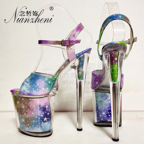 sandals gradual change color shallow buckle strap women 20cm super high heeled shoes 8 inches fetish nightclub pole dancing, Black
sandals gradual change color shallow buckle strap women 20cm super high heeled shoes 8 inches fetish nightclub pole dancing, Black