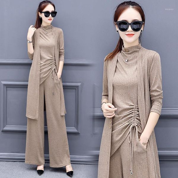 women's slim slimming temperament three-piece fashion long-sleeved new women's wide-leg pants suit1, Gray
women's slim slimming temperament three-piece fashion long-sleeved new women's wide-leg pants suit1, Gray
