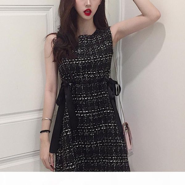 perhaps u tweed dress elegant side bow a-line dresses black plaid sleeveless summer o neck mini dress d0845, Black;gray
perhaps u tweed dress elegant side bow a-line dresses black plaid sleeveless summer o neck mini dress d0845, Black;gray