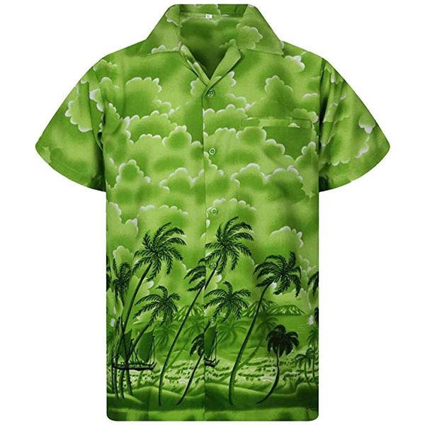 2019 new men's summer casual button hawaii print shirt beach short sleeve quick dry blouse male dress shirt camisa masculina, White;black
2019 new men's summer casual button hawaii print shirt beach short sleeve quick dry blouse male dress shirt camisa masculina, White;black