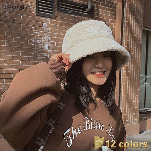 wide brim hats bucket women flat solid casual design 2021 est ins feminino artificial warm female cap outdoor chapeau invierno, Blue;gray
wide brim hats bucket women flat solid casual design 2021 est ins feminino artificial warm female cap outdoor chapeau invierno, Blue;gray