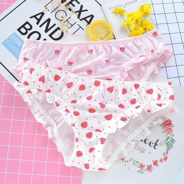 underpants women lace ruffled panties pretty girls underwear sweet lovely milk silk japanese lingerie print strawberry1, Black;pink
underpants women lace ruffled panties pretty girls underwear sweet lovely milk silk japanese lingerie print strawberry1, Black;pink