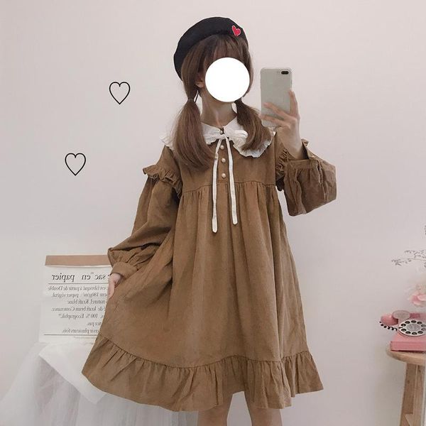 casual dresses autumn lolita dress party japan style kawaii girl navy collar daily gothic, Black;gray
casual dresses autumn lolita dress party japan style kawaii girl navy collar daily gothic, Black;gray