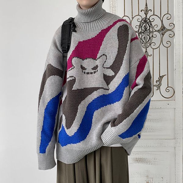 2021 men's blouse autumn thin new lovers turtleneck jumpers leisure male attire y7qr, Black
2021 men's blouse autumn thin new lovers turtleneck jumpers leisure male attire y7qr, Black