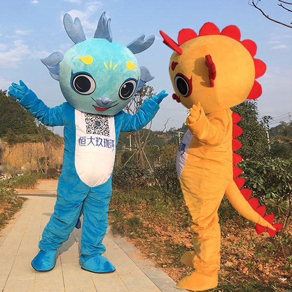 mascot costumes new blue yellow red dragon mascot costume fancy dress size cartoon clothing for halloween carival party event, Red;yellow
mascot costumes new blue yellow red dragon mascot costume fancy dress size cartoon clothing for halloween carival party event, Red;yellow