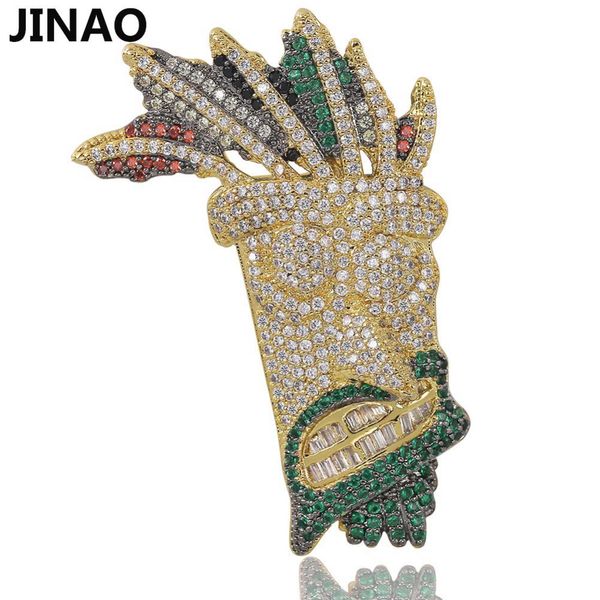 jinao cubic zircon iced out chain gold fashion uka mask pendant necklace hip hop jewelry statement necklaces for man women gifts 201013, Silver
jinao cubic zircon iced out chain gold fashion uka mask pendant necklace hip hop jewelry statement necklaces for man women gifts 201013, Silver
