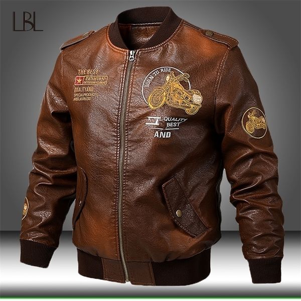 autumn winter men's leather jackets motorcycle pu jacket male biker leather coats mens fashion windproof overcoat brand clothing 201222, Black
autumn winter men's leather jackets motorcycle pu jacket male biker leather coats mens fashion windproof overcoat brand clothing 201222, Black