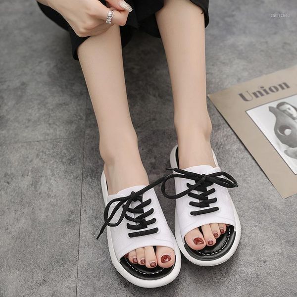 2020 new beach slippers female lace up women shoes woman solid flat platform shoes sandals summer boat casual plus size 441, Black
2020 new beach slippers female lace up women shoes woman solid flat platform shoes sandals summer boat casual plus size 441, Black