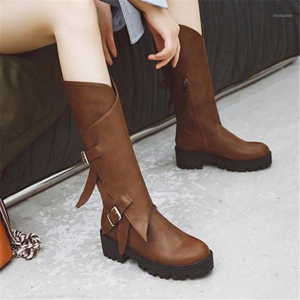 boots pxelena buckle chunky thick med heels combat motorcycle biker women autumn shoes riding knight punk gothic1, Black
boots pxelena buckle chunky thick med heels combat motorcycle biker women autumn shoes riding knight punk gothic1, Black