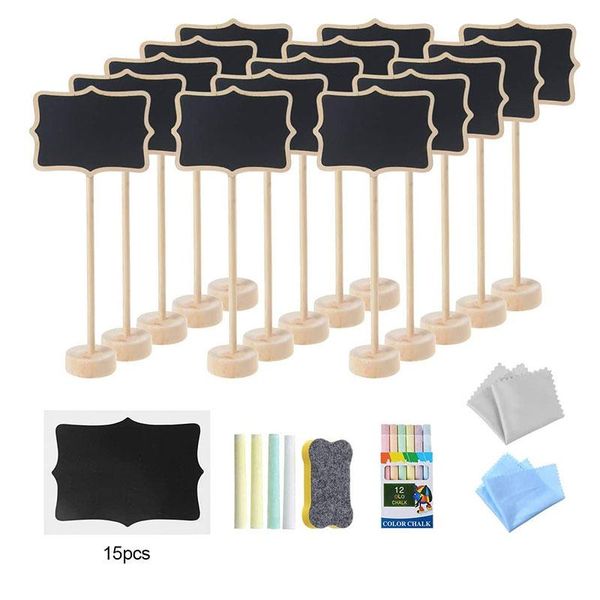 15pcs mini party wooden blackboard sign stand lace section home decoration flower shop store price message sticker chalkboard
15pcs mini party wooden blackboard sign stand lace section home decoration flower shop store price message sticker chalkboard