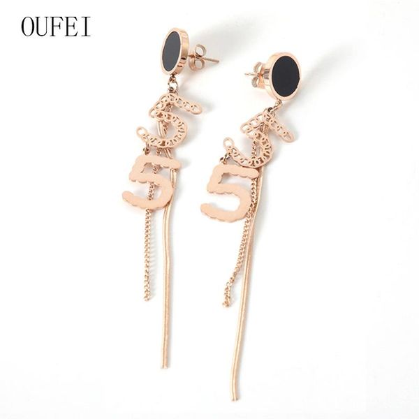 oufei fashion stainless steel earring women long statement tassel drop earring 5 digital hollow shell jewelry wholesale, Silver
oufei fashion stainless steel earring women long statement tassel drop earring 5 digital hollow shell jewelry wholesale, Silver