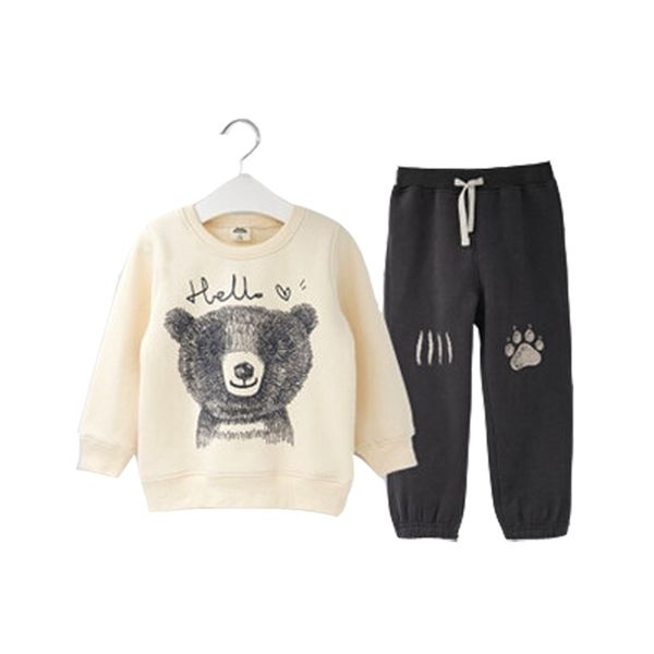 spring autumn children boy suit clothing set baby sports cartoon bear costume character kids tracksuit pants+jacket clothes 201126, White
spring autumn children boy suit clothing set baby sports cartoon bear costume character kids tracksuit pants+jacket clothes 201126, White