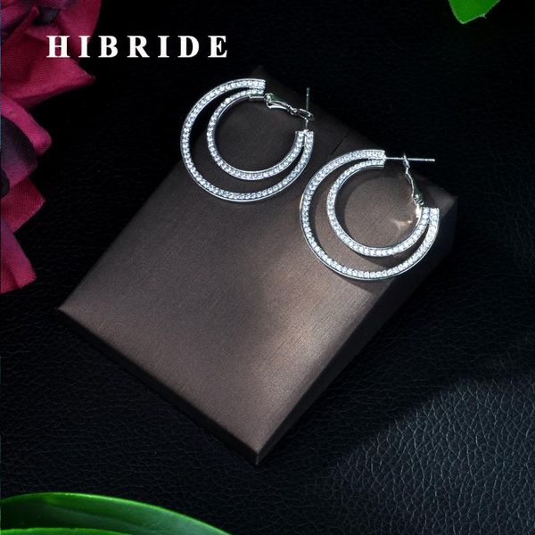 hibride designable fashion brand jewelry white cz stone white gold color big post hope earrings for women e-402, Golden;silver
hibride designable fashion brand jewelry white cz stone white gold color big post hope earrings for women e-402, Golden;silver