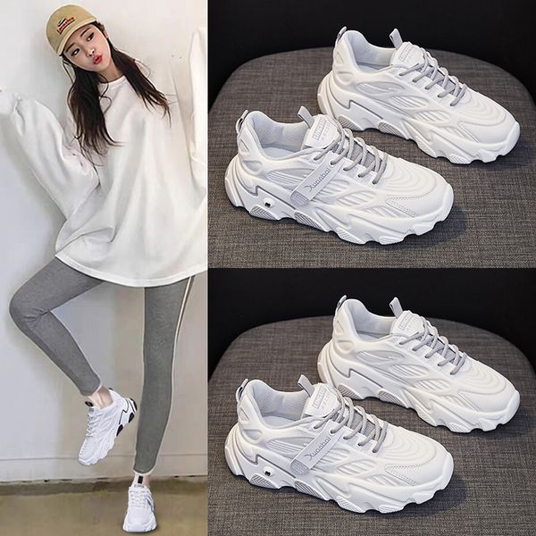 dadai ins trendy new autumn women's versatile single sports casual shoes, Black 
dadai ins trendy new autumn women's versatile single sports casual shoes, Black