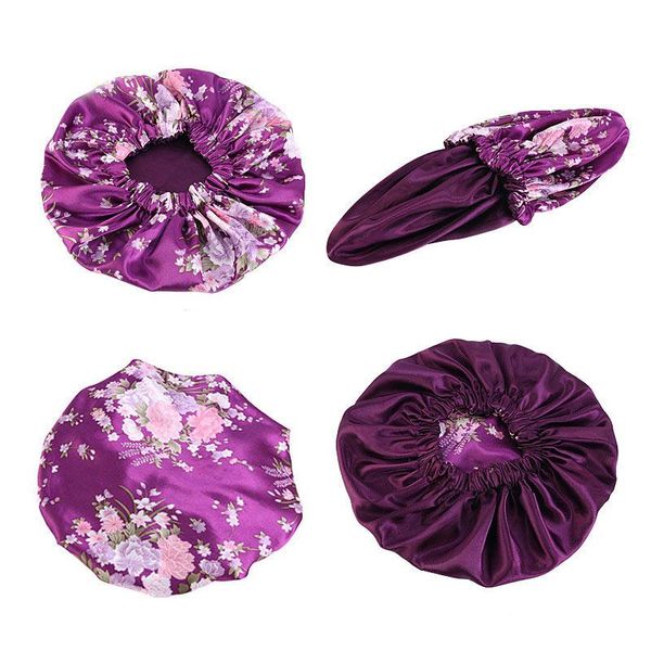 new flower print satin bonnet adjust hair styling caps print large double layer silky sleep cover cap night hat hair styling, Blue;gray
new flower print satin bonnet adjust hair styling caps print large double layer silky sleep cover cap night hat hair styling, Blue;gray