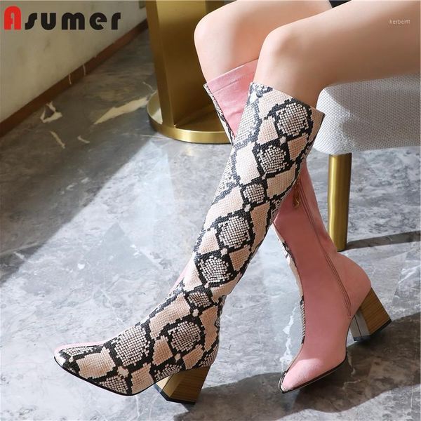 boots asumer 2021 knee high square toe mixed colors ladies autumn winter classic heels shoes women plus size1, Black
boots asumer 2021 knee high square toe mixed colors ladies autumn winter classic heels shoes women plus size1, Black