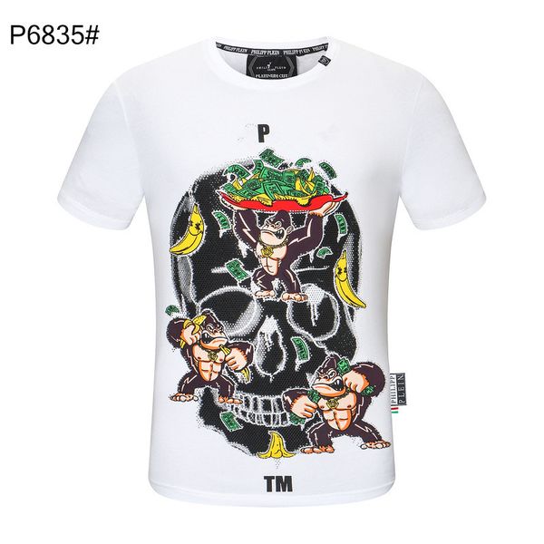 pp fashion men's designer tee slim fit t-shirt summer rhinestone short sleeve round neck shirt skulls print streetwear collar polos m-, White;black
pp fashion men's designer tee slim fit t-shirt summer rhinestone short sleeve round neck shirt skulls print streetwear collar polos m-, White;black