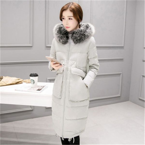 new winter women jackets warm big fur collar large size casual female down cotton coat women's long coats j831, Black
new winter women jackets warm big fur collar large size casual female down cotton coat women's long coats j831, Black