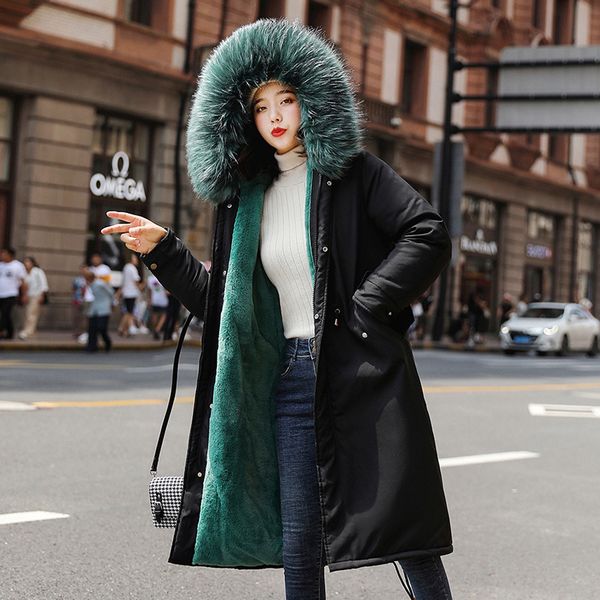 new women's winter jackets and coats long parka jacket women winter warm velvet thicken big faux fur coats parkas female jacket, Black
new women's winter jackets and coats long parka jacket women winter warm velvet thicken big faux fur coats parkas female jacket, Black