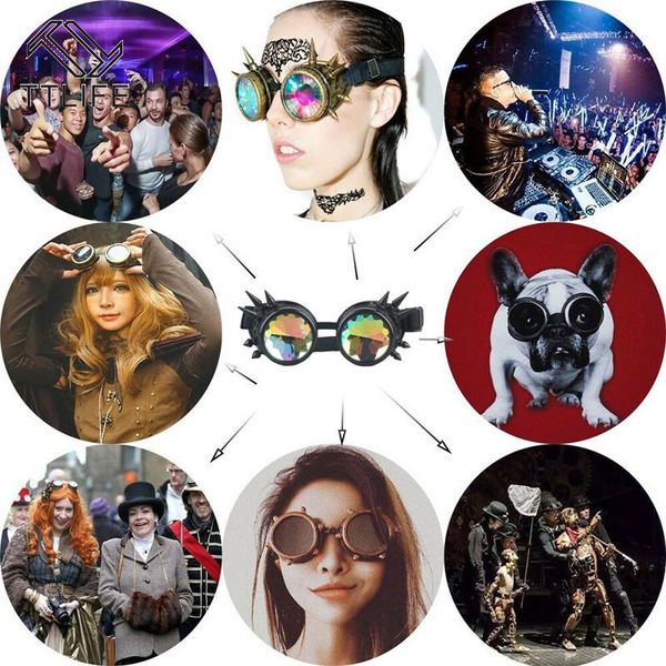 sunglasseslife vintage color kaleidoscope twill gothic glasses rave festival party sunglasses diffracted lens steampunk goggles yjhh0346, White;black
sunglasseslife vintage color kaleidoscope twill gothic glasses rave festival party sunglasses diffracted lens steampunk goggles yjhh0346, White;black