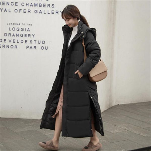 women's down & parkas cotton padded jacket 2021 jackets korean loose thick long over-the-knee hooded winter coats, Black
women's down & parkas cotton padded jacket 2021 jackets korean loose thick long over-the-knee hooded winter coats, Black