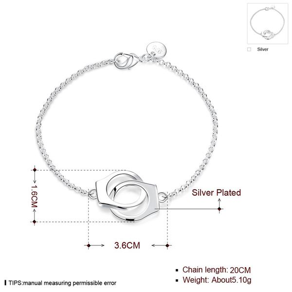 new silver color jewelry fashion valentine's day gift creative european style charm handcuffs bracelets bkh006 h jllfeh, Black
new silver color jewelry fashion valentine's day gift creative european style charm handcuffs bracelets bkh006 h jllfeh, Black