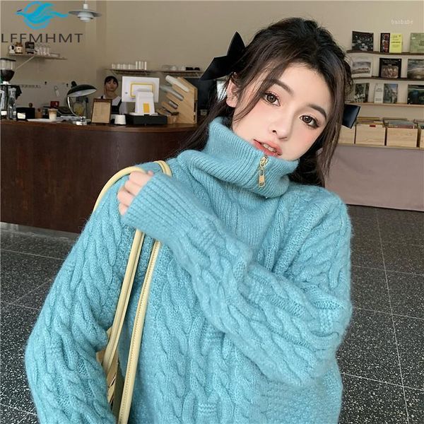 korean style short version long sleeve solid color casual loose zipper sweater office lady winter fall turtleneck twist knitwear1, White;black
korean style short version long sleeve solid color casual loose zipper sweater office lady winter fall turtleneck twist knitwear1, White;black