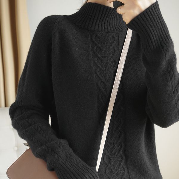 2021 women jumpers 100% knitted wool turtleneck sweaters 5 new fashion winter women's pullovers long warm cloth thuu, White;black
2021 women jumpers 100% knitted wool turtleneck sweaters 5 new fashion winter women's pullovers long warm cloth thuu, White;black