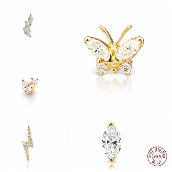 canner 925 sterling silver butterfly lighting 2ps piercing stud earring cute korean ins puncture pendientes cartilage earrings, Golden;silver
canner 925 sterling silver butterfly lighting 2ps piercing stud earring cute korean ins puncture pendientes cartilage earrings, Golden;silver