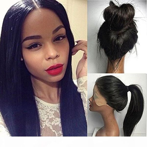 zhifan 8-22 inch hand hook indian hair human hair wigs front lace wig for black women black straight hair, Black;brown
zhifan 8-22 inch hand hook indian hair human hair wigs front lace wig for black women black straight hair, Black;brown