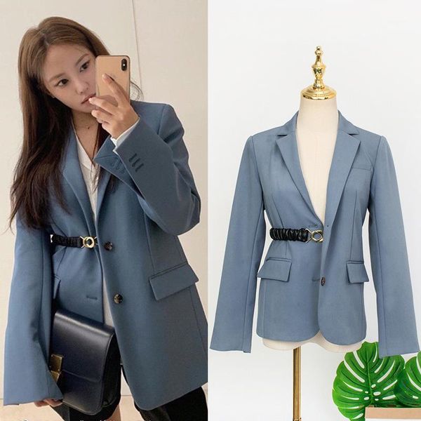 2020 korean fashion blue blazer women formal jackets blazers lady office work suit coat female spring autumn coats with belt1, White;black
2020 korean fashion blue blazer women formal jackets blazers lady office work suit coat female spring autumn coats with belt1, White;black