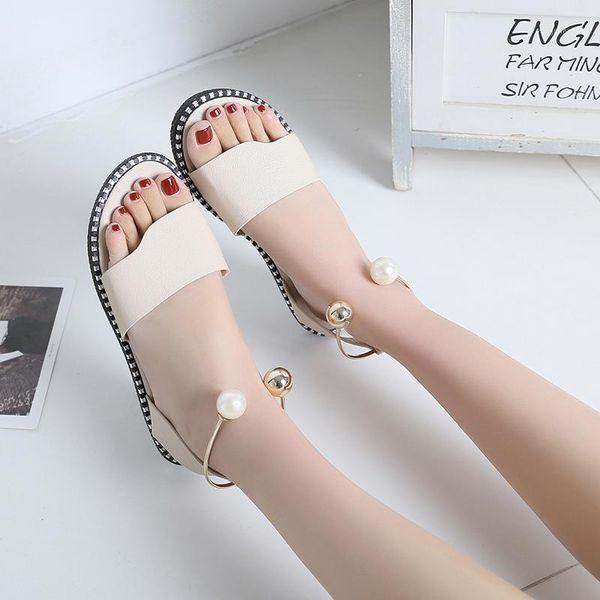 summer 2020 new korean open toe sandals women's shoes flat sole simple fashion pearl roman shoes women's trend1, Black
summer 2020 new korean open toe sandals women's shoes flat sole simple fashion pearl roman shoes women's trend1, Black