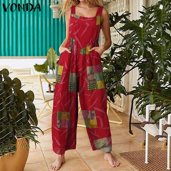 women summer jumpsuits 2020 vonda sleeveless long rompers wide leg pants vintage printed playsuits office overalls femme1, Black;white
women summer jumpsuits 2020 vonda sleeveless long rompers wide leg pants vintage printed playsuits office overalls femme1, Black;white