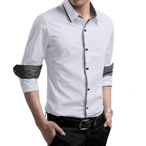 2021 new men fashion men's autumn casual shirts slim button long sleeve shirt blouse 4xl opc8, White;black
2021 new men fashion men's autumn casual shirts slim button long sleeve shirt blouse 4xl opc8, White;black