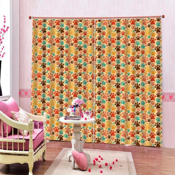 custom cartoon colorful cute animal footprints pattern window curtains for children's room blackout drapes home indoor decor
custom cartoon colorful cute animal footprints pattern window curtains for children's room blackout drapes home indoor decor