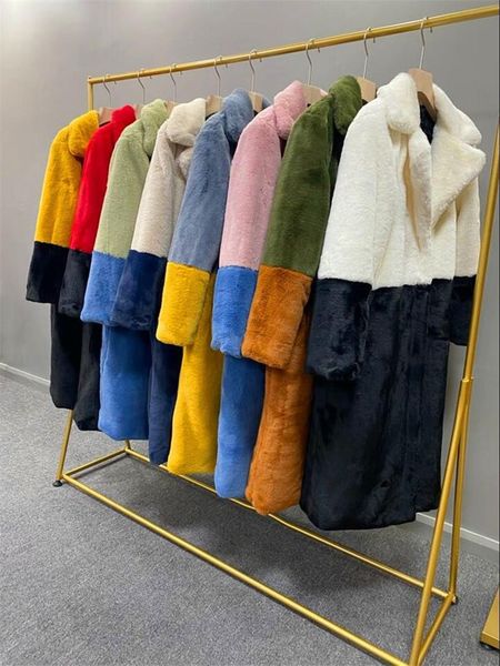 11 colors 4 yards 2021 winter fashion new style color matching long sleeves thickened warmth imitation fur coat women trendy 186, Black
11 colors 4 yards 2021 winter fashion new style color matching long sleeves thickened warmth imitation fur coat women trendy 186, Black