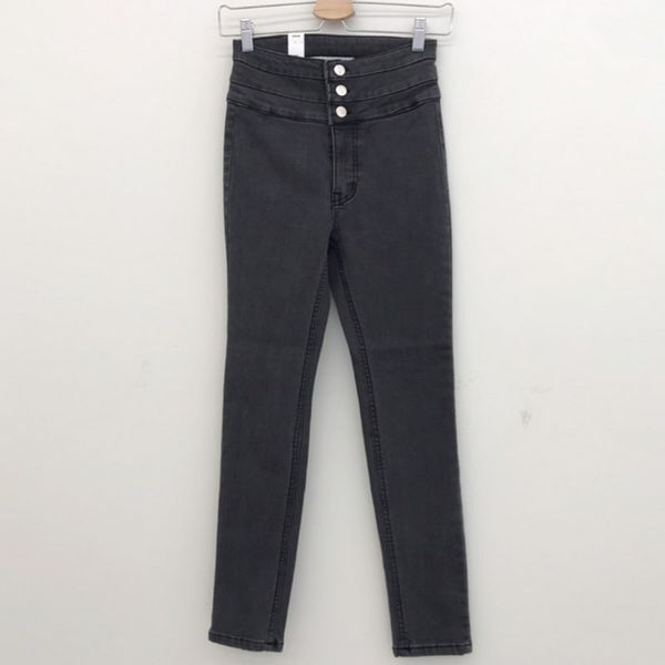 2020 pencil feet all-match korean version of the new thin gray three button high waist jeans pencil pants y1214, Blue
2020 pencil feet all-match korean version of the new thin gray three button high waist jeans pencil pants y1214, Blue