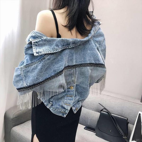 tassels jeans coat womens spring and autumn new style korean style slit loose bat sleeve short jacket ut205, Black;brown
tassels jeans coat womens spring and autumn new style korean style slit loose bat sleeve short jacket ut205, Black;brown