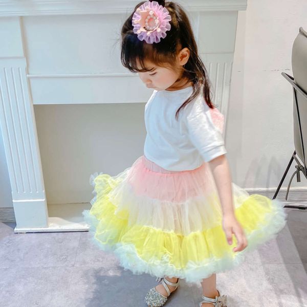 middle ins and children's summer new small girls ice cream rainbow puff tutu mh princs half skirt, Blue
middle ins and children's summer new small girls ice cream rainbow puff tutu mh princs half skirt, Blue