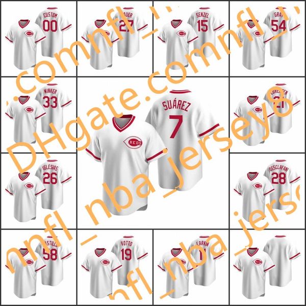 cincinnati reds men #7 eugenio suarez 11 barry larkin 19 joey votto women youth custom white cooperstown collection home jersey, Blue;black
cincinnati reds men #7 eugenio suarez 11 barry larkin 19 joey votto women youth custom white cooperstown collection home jersey, Blue;black
