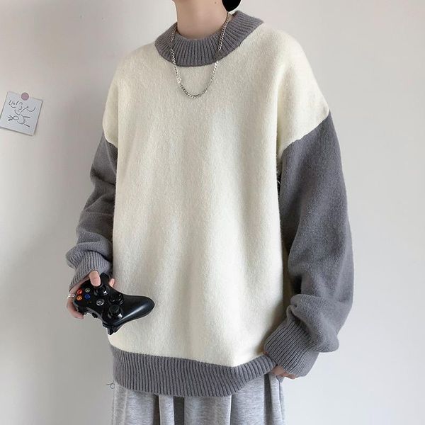 men's sweaters fashion autumn winter thick warm knitted sweater casual loose o-neck patchwork pullovers knitwear clothes, White;black
men's sweaters fashion autumn winter thick warm knitted sweater casual loose o-neck patchwork pullovers knitwear clothes, White;black
