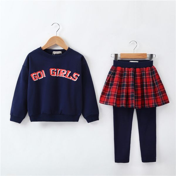 2020 style autumn and winter wear children's wear girls hoodie suit middle children leisure children style skirt sports two sets, White
2020 style autumn and winter wear children's wear girls hoodie suit middle children leisure children style skirt sports two sets, White